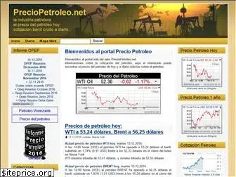 www.preciopetroleo.net website price