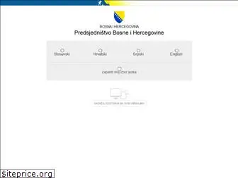 predsjednistvobih.ba thumbnail