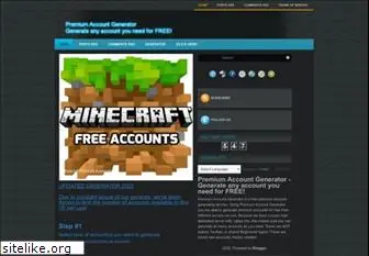 Free minecraft accounts no survey
