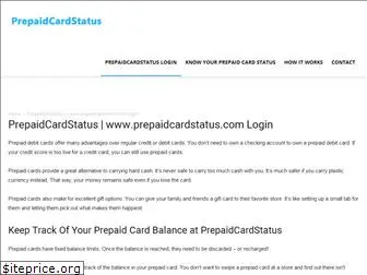 prepaidcardstatus.us