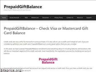 prepaidgiftbalance.info
