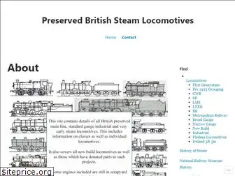 preservedbritishsteamlocomotives.com