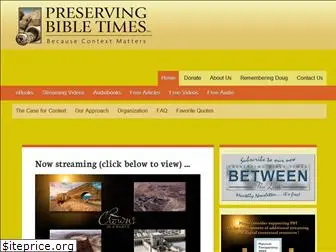 preservingbibletimes.org