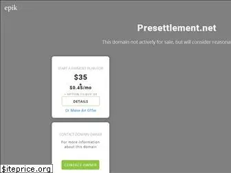 presettlement.net