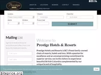 prestigehotelsandresorts.com