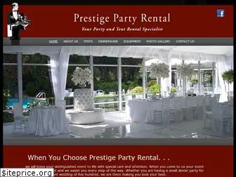 prestigepartyrental.com