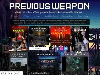 previousweapon.com