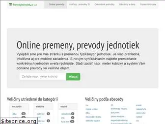 prevodyjednotiek.sk