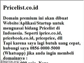 pricelist.co.id