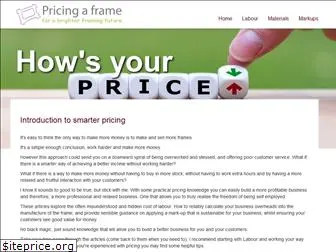 pricingaframe.com