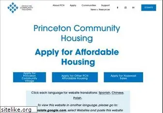 princetoncommunityhousing.org