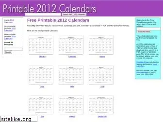 printable2012calendars.com