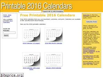 printable2016calendars.com