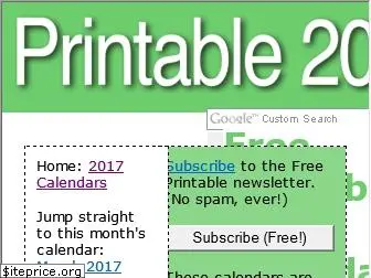 printable2017calendars.com