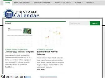 printablecalendarholidays.com