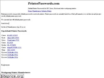 printerpasswords.com