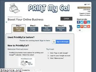 printmycal.com