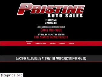 pristineautosales.net