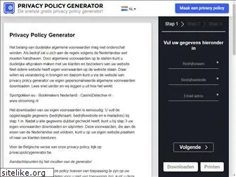 privacypolicygenerator.nl