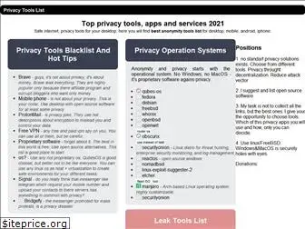 privacytoolslist.com