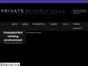 privatebeverlyhills.com