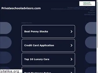 privateschooladvisors.com