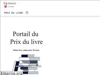 prixdulivre.be