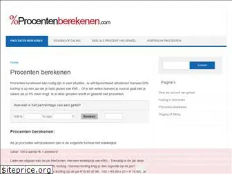 procentenberekenen.com