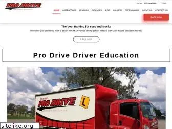 prodrivedrivingschool.com.au