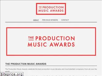 productionmusicawards.com