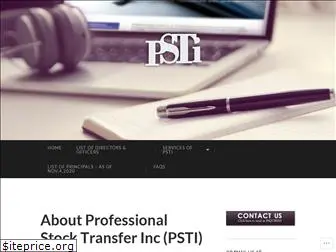 professionalstocktransfer.com