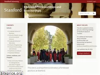 professorships.stanford.edu