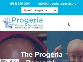 progeriaresearch.org