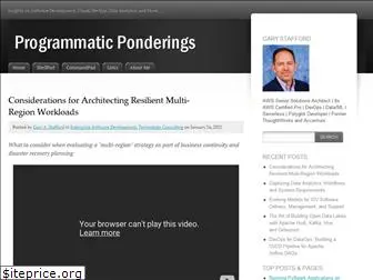 programmaticponderings.com