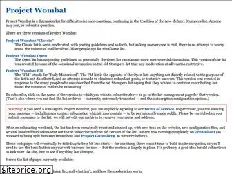 project-wombat.org