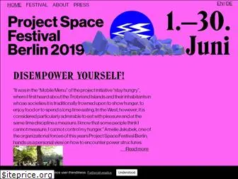projectspacefestival-berlin.com