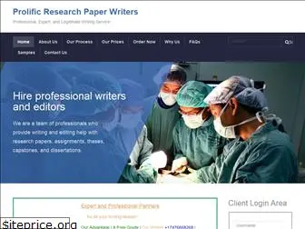 prolificresearchpaperwriters.com