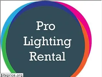 prolightingrental.com