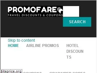 www.promofare.net website price