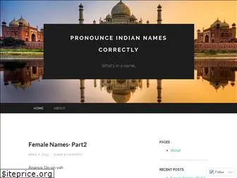pronounceindiannames.wordpress.com
