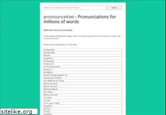pronouncekiwi.com