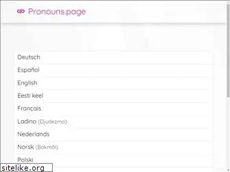 pronouns.page