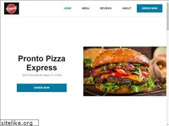 prontopizzaexpressmiami.net