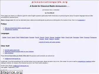 pronunciationguide.info