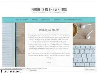 proofisinthewriting.com