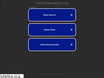 properbarbers.com