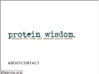 proteinwisdom.com