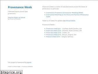 provenanceweek.org
