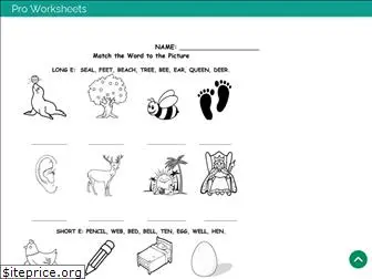 proworksheets.com