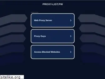 proxy-list.pw